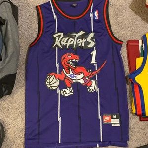 100% Authentic Tracy Mcgrady Raptors Jersey Size M